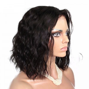 180% Density 360 Lace Wigs Loose Wave Bob Style Brazilian Virgin Hair Full Lace Wigs