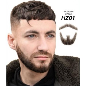 Comingbuy Lace Beard Fake Beard For Men Mustache Hand Made By Real Hair Barba Falsa Cosplay Synthetic Lace Invisible Beards