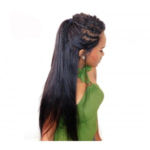 360 Lace Wigs 180% Density Brazilian Virgin Hair Straight Circular Full Lace Wigs 100% Human Hair Wigs Natural Hair Line Wigs 
