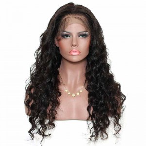 360 Circular Lace Wigs Loose Wave Brazilian Virgin Hair Full Lace Wigs 180% Density 100% Human Hair Wigs Natural Hair Line Wigs 