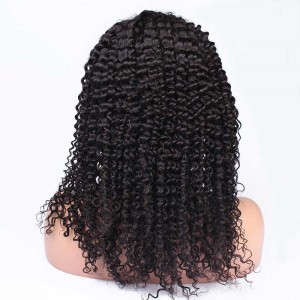 250% Density Brazilian Virgin Hair Kinky Curly Lace Front Human Hair Wigs