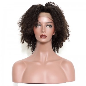 Kinky Curly Lace Front Wigs Natural Curl For Black Women High Quality 100% Brazilian Virgin Human Hair Wig