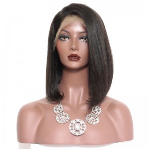 Short Bob Wig Straight 250% Density Wigs Human Hair Lace Front Wigs For Black Women BOB Wig Style 
