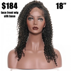 Lace Front Human Hair Wigs Natural Color Kinky Curly Full Lace Wigs Unprocessed Brazilian Virgin Human Hair