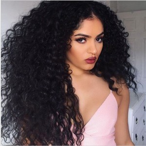 Natural Color Loose Wave Brazilian Virgin 100% Human Hair Full Lace Wigs