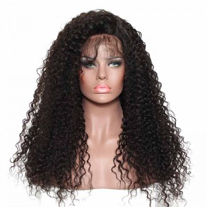 360 Lace Wigs 180% Density Circular Full Lace Wigs Deep Curly 100% Huamn Hair Wigs Natural Hair Line