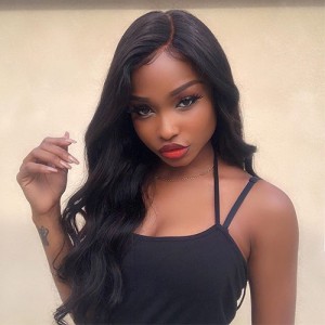   360 Lace (Invisilace) Frontal  Human Hair Wigs For Women Natural Black Pre Plucked  Body Wave or Straight Brazilian Frontal Wig