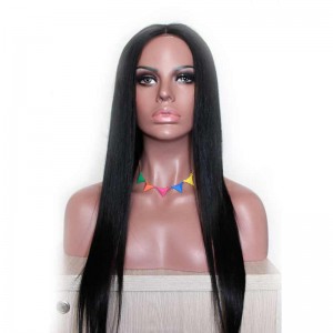 Durable Brazilian Virgin Human Hair Silk Straight Full Lace Wig