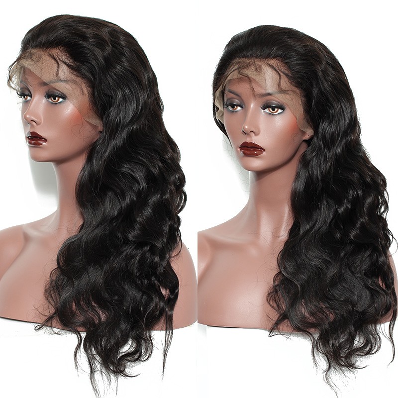 250% Lace Front human Hair Wigs Body Wave Glueless Full ...