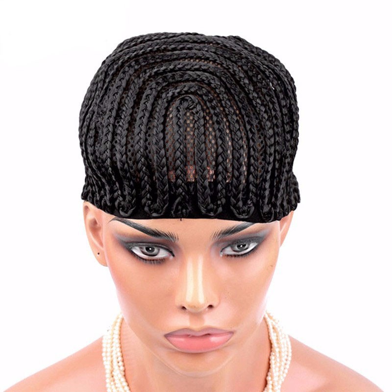 Cornrows Wig Cap With Adjustable Strap Easier To Sew In For Loss Hair ...