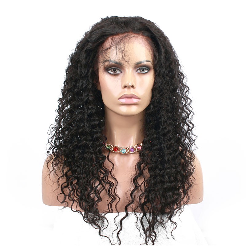 Natural Color Unprocessed Indian Virgin 100 Human Hair Deep Wave Full