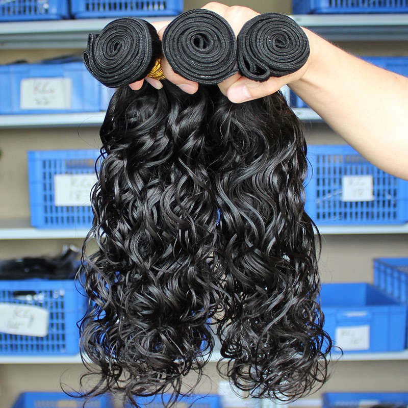 Natural Color Indian Virgin Human Hair Water Wet Wave Hair ...
