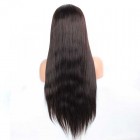 Color #2 Dark Brown Silky Straight Indian Remy Human Hair Full Lace Wigs