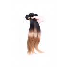 Ombre Hair Weave Color 1b/#27 Straight Virgin Human Hair 3 Bundles