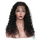 360 Circular Lace Wigs Brazilian Virgin Hair Deep Wave Full Lace Wigs 180% Density 100% Human Hair Wigs Natural Hair Line Wigs 