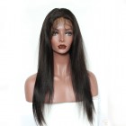 Natural Color Unprocessed Indian Virgin 100% Human Hair Silk Straight Full Lace Wigs