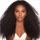 Natural Color Unprocessed Peruvian Virgin 100% Human Hair Deep Wave Full Lace Wigs