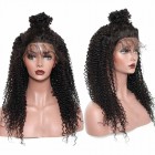 Kinky Curly 360 Lace Frontal Wigs Brazilian Virgin Hair  Full Lace Wigs 180% Density