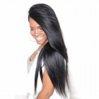 Lace Front Ponytail Wigs Brazilian Wigs Pre-Plucked Natural Hair Line 150% Density Wigs Silk Straight