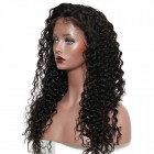 Deep Wave Lace Front Human Hair Wigs Pre-Plucked Natural Hair Line 150% Density Wigs No Shedding No Tangle