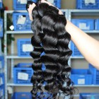 Natural Color Loose Wave Peruvian Virgin Human Hair Weave 4pcs Bundles 