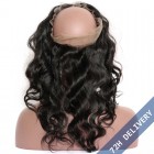 360 Lace Frontal Band Body Wave Brazilian Virgin Hair Lace Frontal Natural Hairline 22.5*4*2