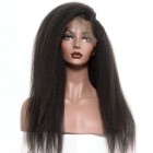 250% Density Wigs Pre-Plucked Glueless Brazilian Wigs Kinky Straight Natural Hair Line for Black Women