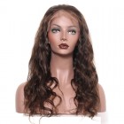 Brown Wigs #4 Hair Color Lace Front Human Hair Wigs Body Wave 250% Density Pre-Plucked Natural Hairline