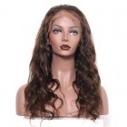 Brown Wigs #4 Hair Color Lace Front Human Hair Wigs Body Wave 250% Density Pre-Plucked Natural Hairline