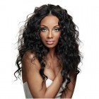 Brazilian Lace Front Ponytail Wigs Loose Wave Pre-Plucked Natural Hair Line 150% Density wigs