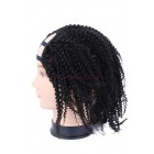 Natural Color Unprocessed Kinky Curly Brazilian Virgin Human Hair U Part Wigs