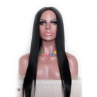 Durable  Brazilian Virgin Human Hair Silk Straight Full Lace Wig