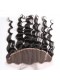 Natural Color Loose Wave Brazilian Virgin Hair Lace Frontal Free Part With 3pcs Weaves 