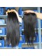 Peruvian Virgin Hair Silky Straight Three Part Lace Closure with 3pcs Weaves