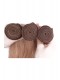 Color #27 Honey Brown Straight Brazilian Virgin Human Hair Weave 3 Buddles