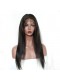 Natural Color Silk Straight Silk Top Lace Wigs Brazilian Virgin Human Hair 