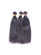 Brazilian Virgin Hair Yaki Straight 360 Lace Frontal Band Natural Hairline With Two Bundles