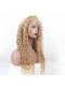 Honey Blond #27 Deep Wave 250% Density Lace Front Wig Pre-Plucked Lace Wigs with Baby Hair 