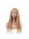 Honey Blond #27 Deep Wave 250% Density Lace Front Wig Pre-Plucked Lace Wigs with Baby Hair 