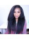 Kinky Straight Full Lace Human Hair Wigs Mongolian Virgin Hair Natural Color