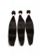 Brazilian Virgin Hair Silk Straight Middle Part Lace Closure with 3pcs Weaves
