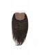 Natural Color Kinky Straight Brazilian Virgin Hair Silk Base Closure 4x4inches