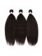 Malaysian Virgin Hair Kinky Straight Free Part Lace Closure with 3pcs Weaves