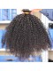 Mongolian Virgin Hair Afro Kinky Curly Free Part Lace Closure with 3pcs Weaves