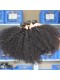 Indian Virgin Hair Natural Color Afro Kinky Curly Hair Weave 3 Bundles
