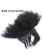 Natural Color Afro Kinky Curly Braid In Bundle Hair Weaves Brazilian Virgin Human Hair 3 Bundles