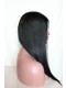 Natural Color Silk Straight 100% Indian Remy Human Hair Wig Lace Front Wigs 