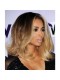 Ciara Inspired Ombre Blonde Color Wavy Short Bob Lace Front Human Hair Wigs