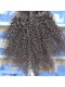 Mongolian Virgin Hair Afro Kinky Curly Free Part Lace Closure with 3pcs Weaves
