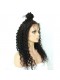 Natural Color High Quality 100% Brazilian Virgin Human Hair Wig Deep Curly Lace Front Wigs